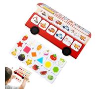 Jeu De Correspondance De Mémoire, Échecs Éducatifs Interactifs Drôles en Bois, Jouets d'apprentissage pour Match De Mémoire | Identification Visuelle Boost pour Garçons Filles Famille Maison É