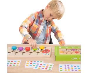 Jeu de Correspondance des Couleurs en Bois 22,4 cm Caterpillar Jouet de tri des Couleurs Puzzle d'apprentissage Activités préscolaires pour garçons et Filles à partir de 3 Ans Cadeau éducatif