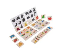 Jeu de Correspondance D'ombre en Bois, Développement éducatif, Puzzle de Moteur Fin, Planche Assortie D'ombre pour Enfants