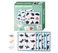 Jeu de Correspondance d'ombres - Puzzle de 20 cm de Grande Taille, Jouet éducatif précoce, Construction visuelle Cognitive, Cartes d'apprentissage, Aide à la réflexion pour | Outil de