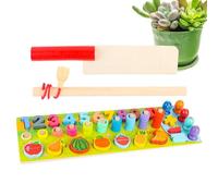Jeu de correspondance - Jouets en bois - Chiffres éducatifs - Mémoire de correspondance des formes - Convient pour classe, maison, école, maternelle, voyage, vacances, anniversaire, Noël, fêtes