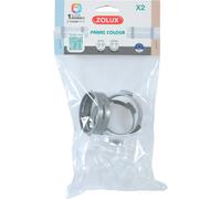 Jeu de coudes connexion panas Zolux (x2) Argenté TU