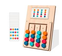 Jeu de Couleurs, Montessori Jouet en Bois, Bois Alzheimer Jeux, TêTe de Tri pour les Enfants, Comprend 12 Cartes, pour les Enfants Âgés de Trois ans et Plus et les Personnes Atteintes de Démence