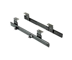Jeu de coulisses porte-clavier à billes en acier, acier, zingué noir - EMUCA - 4193409