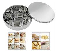 Jeu de coupeur de biscuits - Acier inoxydable - 3D - Compatible lave-vaisselle - 1 set