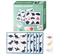 Jeu de couple de formes - Jeu de puzzle de correspondance des ombres, kit éducatif précoce, développement de la pensée créative, activité d'apprentissage divertissante, entraînement cérébral à l'âge