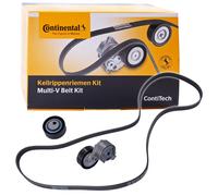 ContiTech Kit courroie multi-cannelée 6PK1750K1 – poulie de tension comprise pour CITROËN
