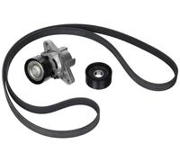 ContiTech Kit courroie multi-cannelée 6PK1750K2 Poulie de tension incluse pour Renault