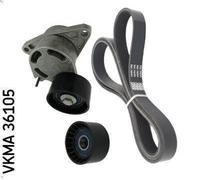 Jeu de courroies trapézoïdales à nervures SKF pour VIVARO A Fourgon 2.5 2006-