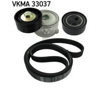 SKF Jeu de courroies trapézoïdales à nervures VKMA 33037