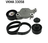Jeu de courroies trapézoïdales à nervures SKF VKMA 33058