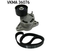 Jeu de courroies trapézoïdales à nervures SKF VKMA 36076