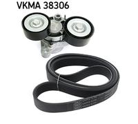 SKF Jeu de courroies trapézoïdales à nervures VKMA 38306