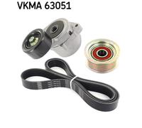 SKF Jeu de courroies trapézoïdales à nervures VKMA 63051 1646 mm 24,92 mm