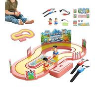 Jeu De Course avec Capteur De Mouvement - Jeu Interactif pour Deux Joueusrs - SCircuit Voiture Jouet,pour Jeunes Garçons Filles École Maison Appartement