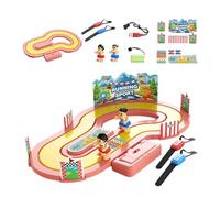Jeu de course de mouvement sans fil - Jouet de piste interactif parent-enfant à 2 joueurs, ensemble de course activé par le mouvement | Idéal pour les garçons filles anniversaire école diverti