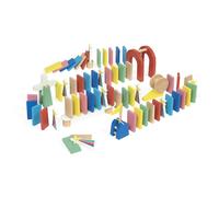 Janod - Jeu de course de dominos - Pack 100 pièces + accessoires - Dès 3 ans