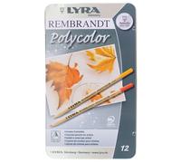Jeu De Crayon Lyra Rembrandt Polycolor Couleur : Gris Tons Metal Box 12 Pcs