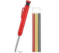 Jeu De Crayons De Charpentier Pour La Construction, Taille-Crayon Intégré, Pour Artisan Charpentier Du Bois