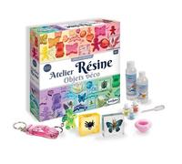 Jeu de création bougie - Sentosphère - L'Atelier Résine - Inclus paillettes - Fleurs séchées
