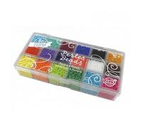 Jeu de création de bijoux - Buki - PE011 - 18 couleurs de perles opaques - 2 mm - À partir de 5 ans