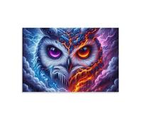 Jeu de Création et Logique pour Enfants - à Partir de 10 Ans et Plus - Puzzle Collection - 1000 PiècesFantaisie du Hibou de feu et de Glace 26x38cm