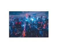 Jeu de Création et Logique pour Enfants - à Partir de 10 Ans et Plus - Puzzle Collection - 1000 PiècesLumières Nocturnes du Paysage Urbain 50x70cm