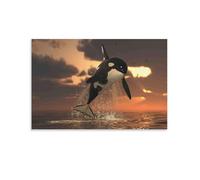 Jeu de Création et Logique pour Enfants - à Partir de 10 Ans et Plus - Puzzle Collection - 1000 PiècesOrques sautant au Coucher du Soleil 38x52cm