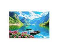 Jeu de Création et Logique pour Enfants - à Partir de 10 Ans et Plus - Puzzle Collection - 1000 PiècesPaysage du lac de Montagne 26x38cm