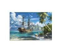 Jeu de Création et Logique pour Enfants - à Partir de 10 Ans et Plus - Puzzle Collection - 1500 PiècesL'île du Bateau Pirate 57x87cm