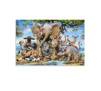 Jeu de Création et Logique pour Enfants - à Partir de 10 Ans et Plus - Puzzle Collection - 1500 PiècesScène de la Faune Africaine 57x87cm