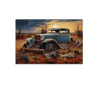 Jeu de Création et Logique pour Enfants - à Partir de 10 Ans et Plus - Puzzle Collection - 1500 PiècesVoiture Ancienne rouillée 57x87cm