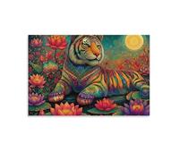 Jeu de Création et Logique pour Enfants - à Partir de 14 Ans et Plus - Puzzle CollectionFantaisie du Tigre ColoréAdultes et Enfants dès 14 Ans - Puzzle de qualité supérieure 26x38cm