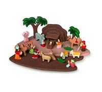Small Foot jeu de 1839 crèche en bois sculpté à la main, avec toutes les figures de l'histoire biblique, à partir de 3 ans