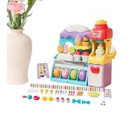 Jeu de crème glacée pour jeux de simulation : jouet éducatif de masse, petite tente d'argile sèche, activités créatives de jeu de rôle | Apprentissage attrayant pour la maison, les voyages, la chambre