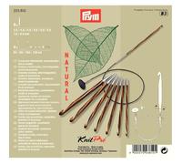 Prym Crochets tunisiens 223830, ensemble Naturel 3,5–8,0 mm