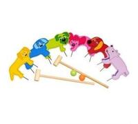 Jeu de croquet en bois - BUITENSPEEL - Mixte - A partir de 7 ans - Portillons décorés d'animaux