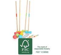 Jeu de croquet en bois certifié FSC 100% - Legler Small Foot 12033 - Multicolore - Pour enfants