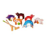 Jeu de croquet en bois massif - JANOD - Animaux de la Forêt - Dès 3 Ans