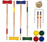 Jeux de croquet bois 73 cm (4 balles + 4 maillets) G