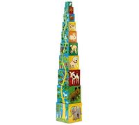 Jeu de cubes en carton DJECO - Mes amis les animaux - 10 cubes - Mixte - A partir de 12 mois