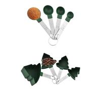 Jeu De Cuillères Et Tasses À Mesurer Pour Pâtisserie | Cuillère de Mesure Arbre de Noël,Kit Outils De Mesure Pour Ingrédients Secs Cuisine Pâtisserie Bar