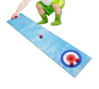 Jeu De Curling De Table - Ensemble De Jeux De Société 3 en 1 pour Jeuu De Palets, Bowling Et Cornhole | Jeu Interactif Portable pour, Adultes, Famille, Fête, École, Maison Et Bureau.