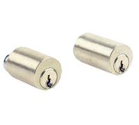 Jeu de cylindre longueur de 45 mm laiton poli pour serrure VEGA fourni avec 3 clés JPM 833745-01-0A