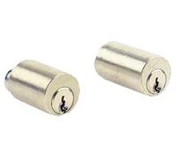 Jeu de cylindre longueur de 45 mm laiton poli pour serrure VEGA fourni avec 3 clés JPM 833745-01-0A