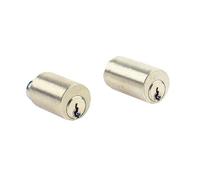 JPM Jeu de cylindre pour serrure VEGA 833750-01-0A – laiton poli 50 mm fourni avec 3 clés