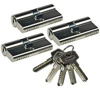 Jeu de cylindres de serrure 3x 60mm (30+30mm) 5 clés