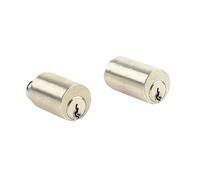 JPM Jeu de cylindres pour serrure VEGA 40 mm laiton poli fourni avec 3 clés 833740-01-0A