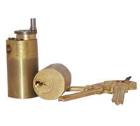 Jeu de cylindres ZENITH pour serrure laiton poli 50 mm ISEO 56370501S