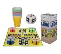 Out Of The Blue Jeu à boire Ludo XXL 16 gobelets 300 ml dés mousse Surface 90×90 cm Coffret cadeau